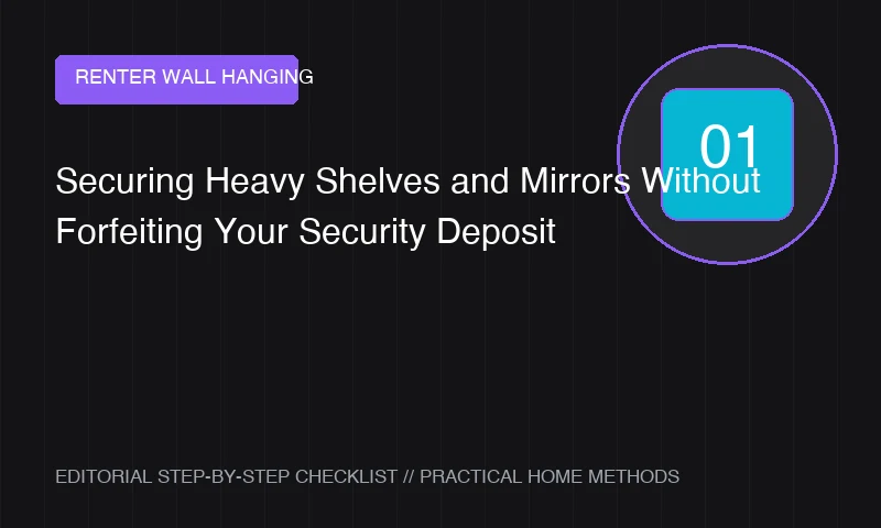 Securing Heavy Shelves and Mirrors Without Forfeiting Your Security Deposit